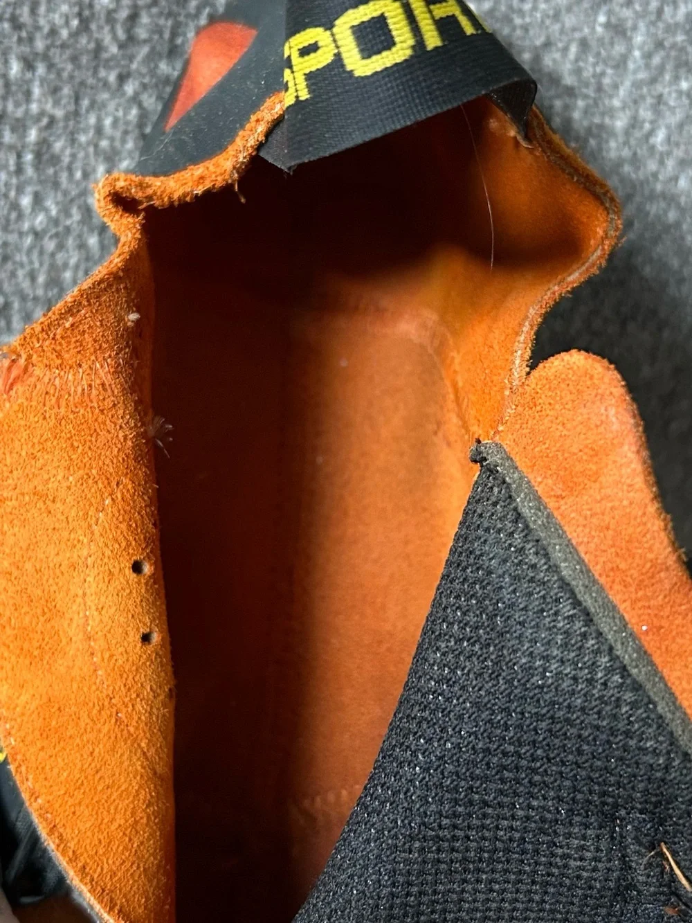 La Sportiva Jekyl VS Orange and Gray Climbing Shoes